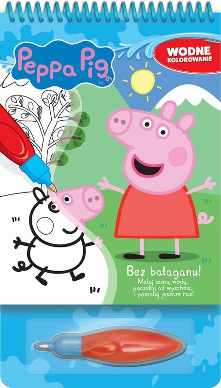 okładka Świnka Peppa Wodne kolorowanie Część 3 książka