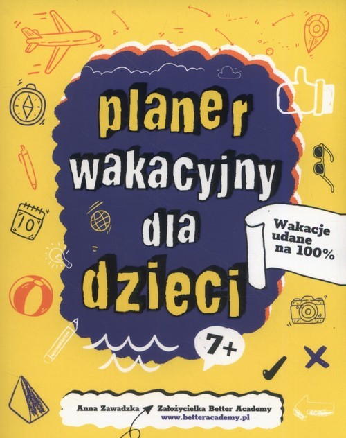 okładka Planer Wakacyjny dla dzieci książka | Anna Zawadzka
