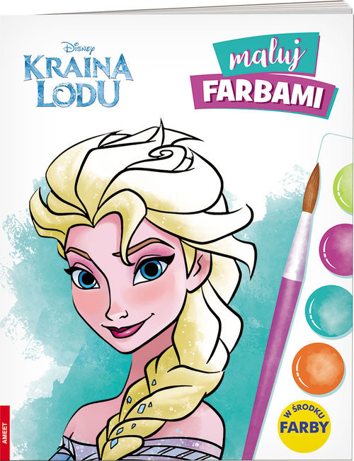 okładka Kraina Lodu Maluj farbami MF-91022 książka | Opracowania Zbiorowe