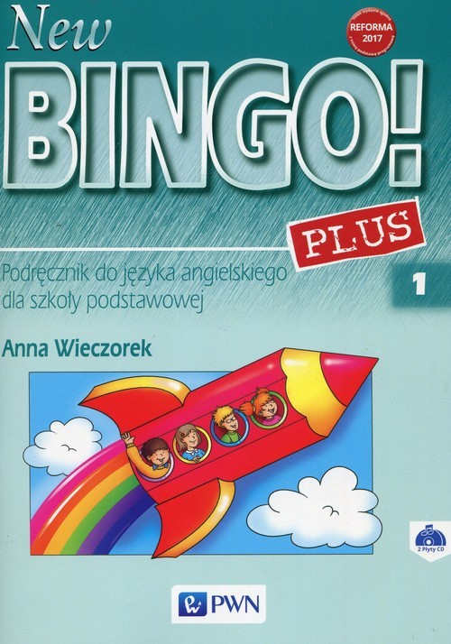 okładka New Bingo! 1 Plus Podręcznik + 2CD Szkoła podstawowa książka | Anna Wieczorek