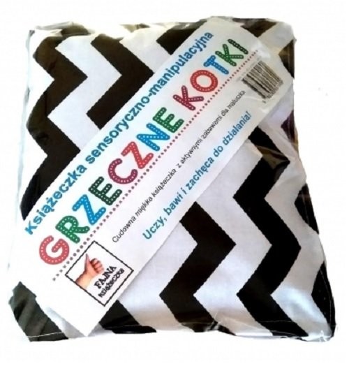 okładka Grzeczne kotki Książeczka sensoryczno-manipulacyjna książka | Praca Zbiorowa