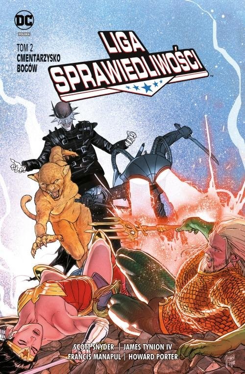 okładka Liga Sprawiedliwości Tom 2 Cmentarzysko Bogów książka