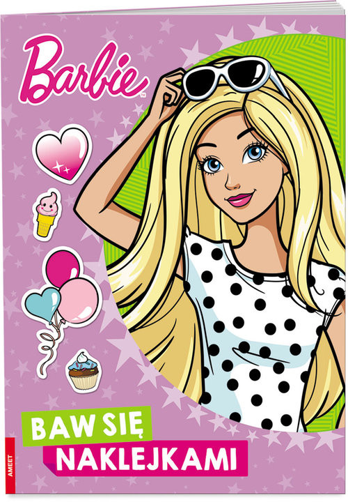 okładka Barbie Baw się naklejkami książka