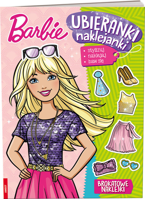 okładka Barbie Ubieranki Naklejanki książka | Opracowania Zbiorowe