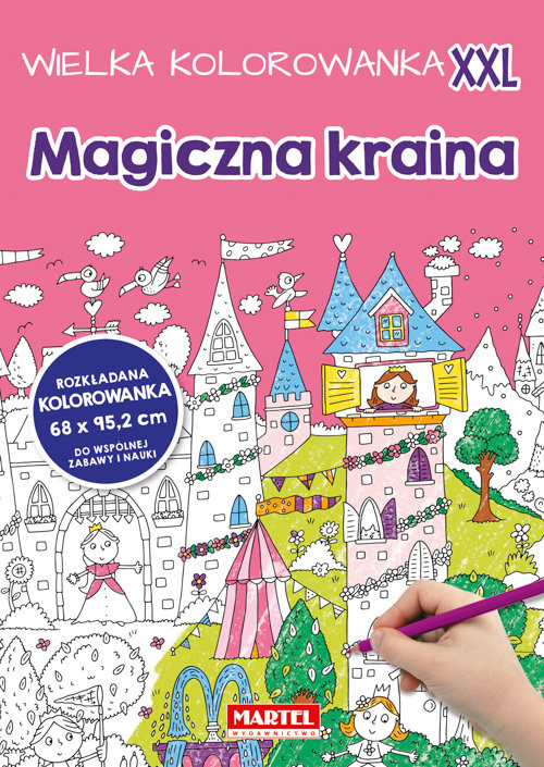 okładka Wielka kolorowanka XXL - Magiczna kraina książka | Praca Zbiorowa