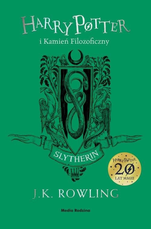 okładka Harry Potter i kamień filozoficzny Slytherin książka | J.K. Rowling