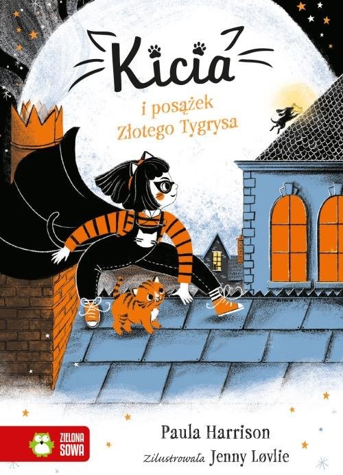 okładka Kicia i posążek Złotego Tygrysa KITTY and the Tiger Treasure książka | Paula Harrison