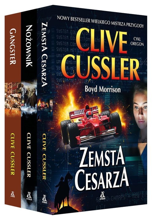 okładka Zemsta cesarza / Nożownik / Gangster Pakiet książka | Clive Cussler