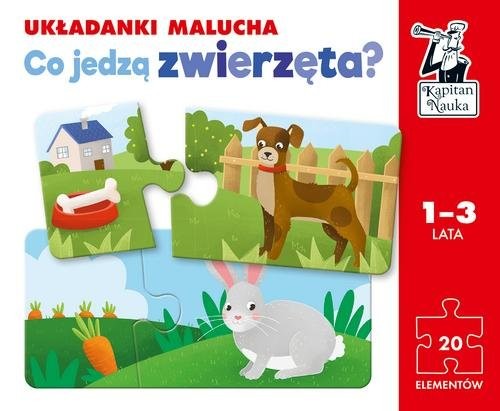okładka Co jedzą zwierzęta? Układanki malucha. Kapitan Nauka książka