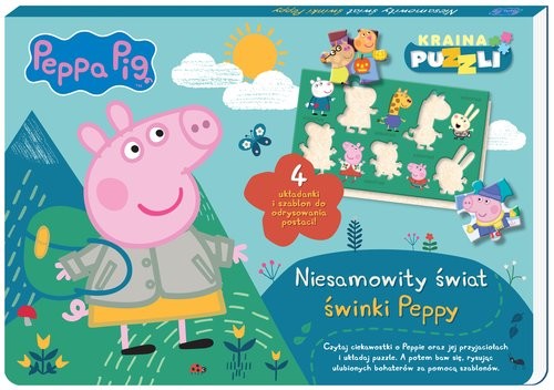 okładka Peppa Pig Kraina puzzli Niesamowity świat świnki Peppy książka | Opracowania Zbiorowe