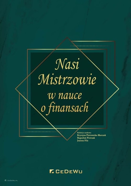 okładka Nasi Mistrzowie w nauce o finansach książka