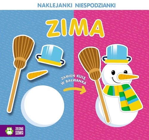 okładka Naklejanki niespodzianki Zima książka