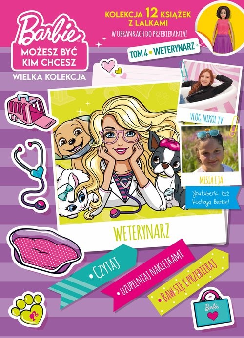 okładka Barbie Możesz być kim chcesz Część 4 Weterynarz książka