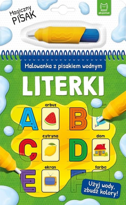 okładka Malowanka z pisakiem wodnym Literki książka