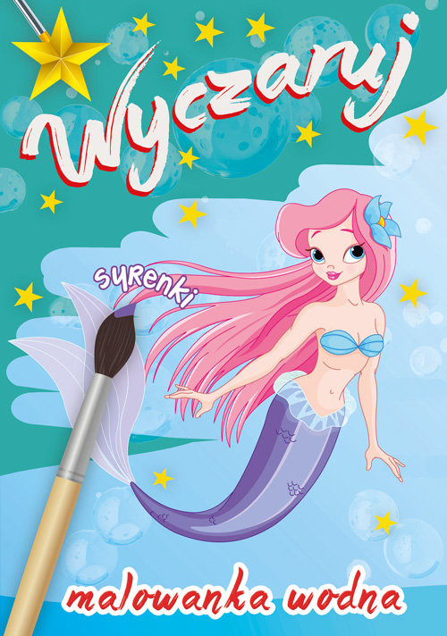 okładka Wyczaruj syrenki Malowanka wodna książka