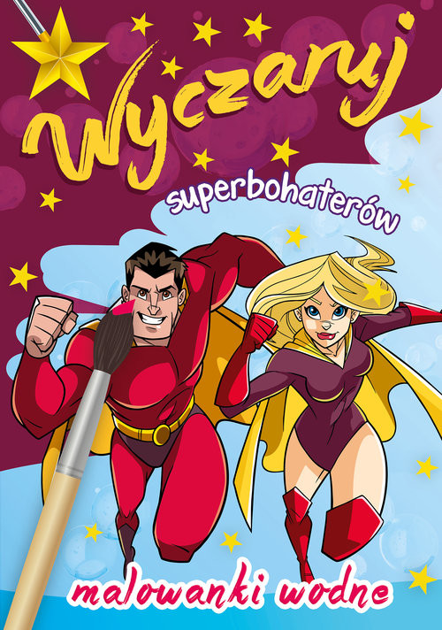 okładka Wyczaruj superbohaterów Malowanki wodne książka