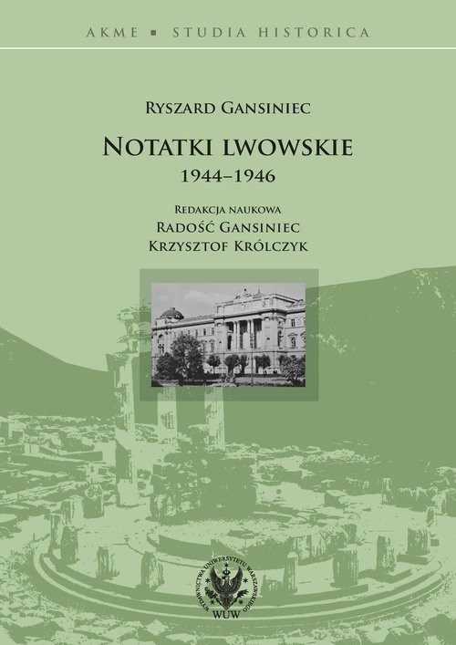 okładka Notatki lwowskie 1944-1946 książka | Gansiniec Ryszard
