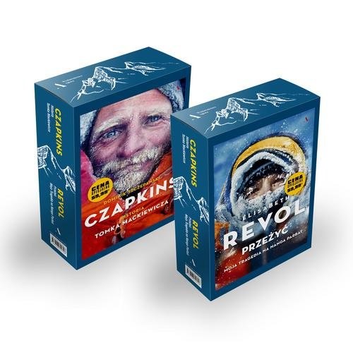 okładka Czapkins. Historia Tomka Mackiewicza / Przeżyć. Moja tragedia na Nanga Parbat Pakiet górski: książka | Dominik Szczepański, Elisabeth Revol