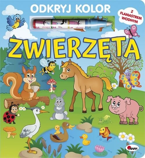 okładka Odkryj kolor Zwierzęta książka | Kwiecińska Mirosława
