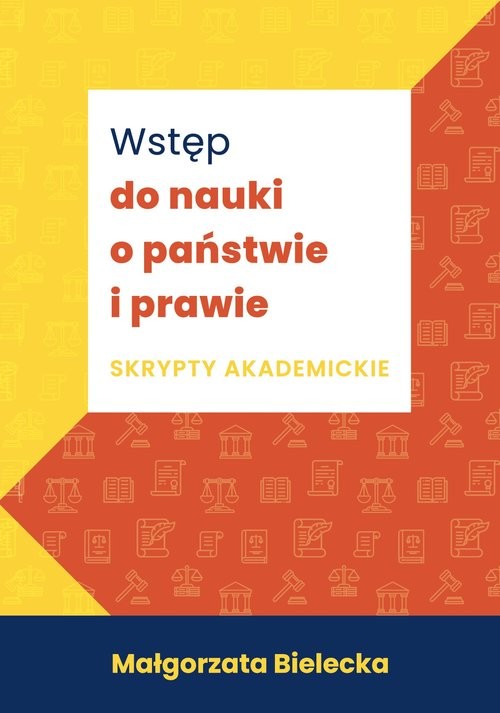 okładka Wstęp do nauki o państwie i prawie Skrypty akademickie książka | Bielecka Małgorzata