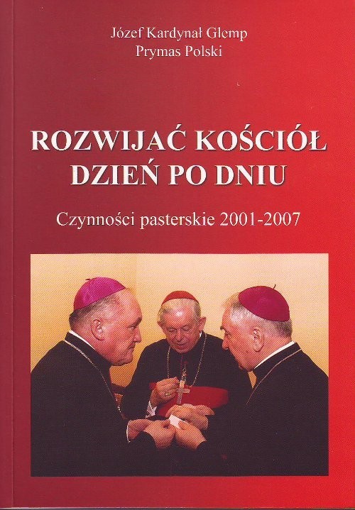 okładka Rozwijać Kościół dzień po dniu Czynności pasterskie 2001-2007 książka | Glemp Józef