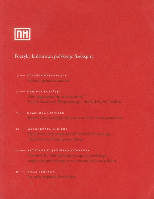 okładka Poetyka kulturowa Polskiego Szekspira książka
