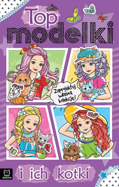 okładka Top modelki i ich kotki książka | Kajdana Sylwia