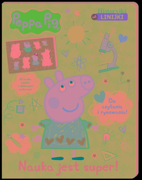 okładka Peppa Pig Historyjki od linijki Nauka jest super! książka