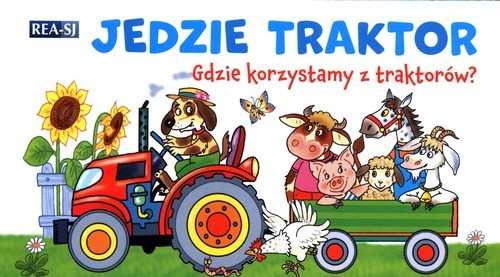 okładka Jedzie traktor rozkładanka książka