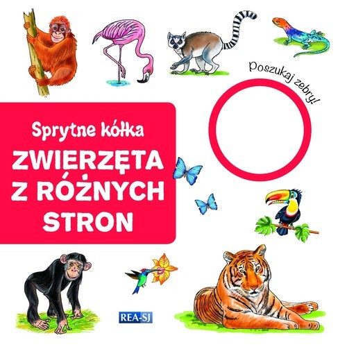 okładka Sprytne kółka zwierzęta z różnych stron książka