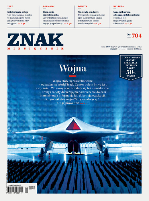 okładka Miesięcznik „ZNAK”, styczeń 2014, nr 704 książka