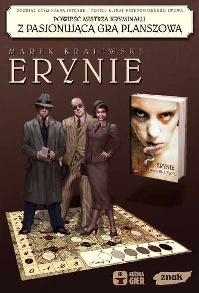 okładka Erynie (z grą) książka | Marek Krajewski