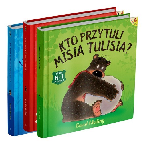 okładka Kto przytuli Misia Tulisia / Kochamy Cię Misiu Tulisiu / Miś Tuliś idzie do przedszkola Pakiet książka | David Melling