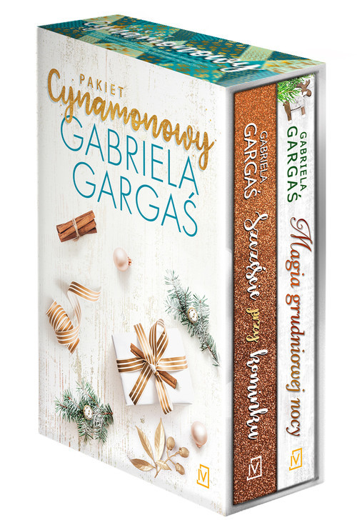 okładka Pakiet cynamonowy Szczęście przy kominku/ Magia grudniowej nocy książka | Gabriela Gargaś