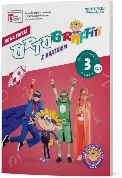 okładka Ortograffiti z Bratkiem 3 Język polski Zeszyt ćwiczeń Część 2 Szkoła podstawowa książka | Izabela Mańkowska, Małgorzata Rożyńska