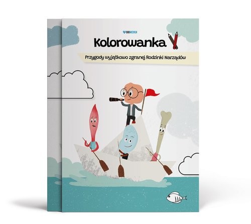 okładka Kolorowanka Przygody wyjątkowo zgranej Rodzinki Narządów książka | Patrycja Tolarz