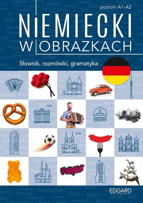 okładka Niemiecki w obrazkach. Słówka, rozmówki, gramatyka książka | Magdalena Piotrowska