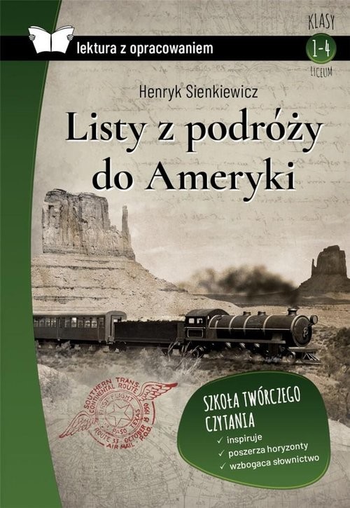 okładka Listy z podróży do Ameryki Lektura z opracowaniem książka | Henryk Sienkiewicz