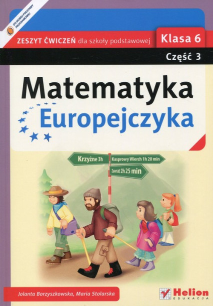 okładka Matematyka Europejczyka 6 Zeszyt ćwiczeń Część 3 Szkoła podstawowa książka | Jolanta Borzyszkowska, Maria Stolarska