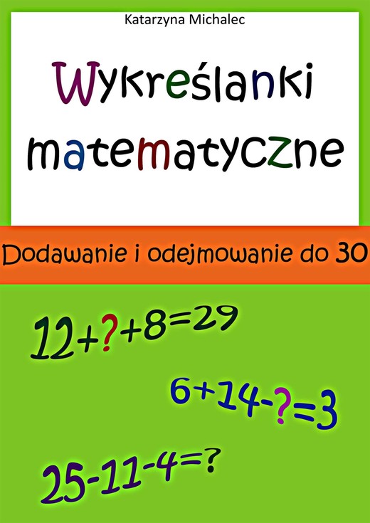 okładka Wykreślanki matematyczne ebook | pdf | Katarzyna Michalec