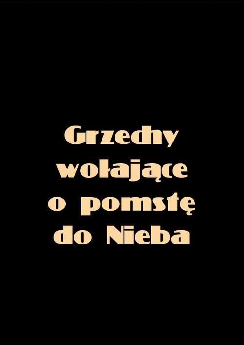 okładka Grzechy wołające o pomstę do nieba ebook | epub, mobi | Anonim