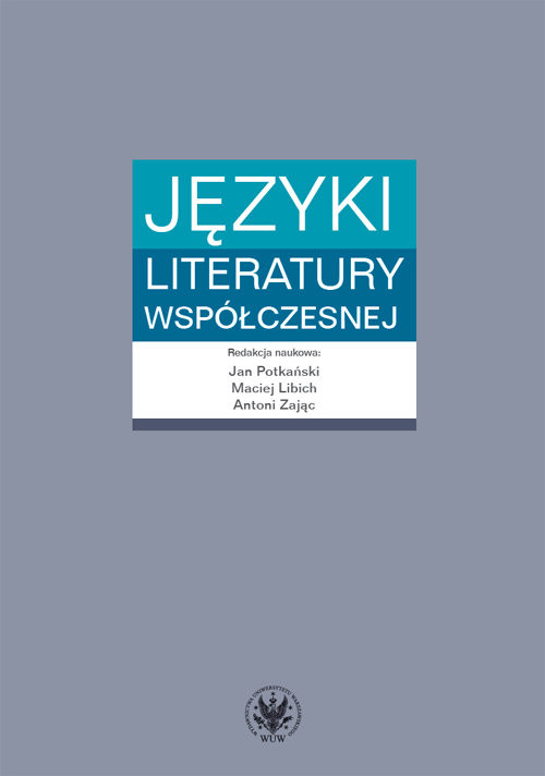 okładka Języki literatury współczesnej książka