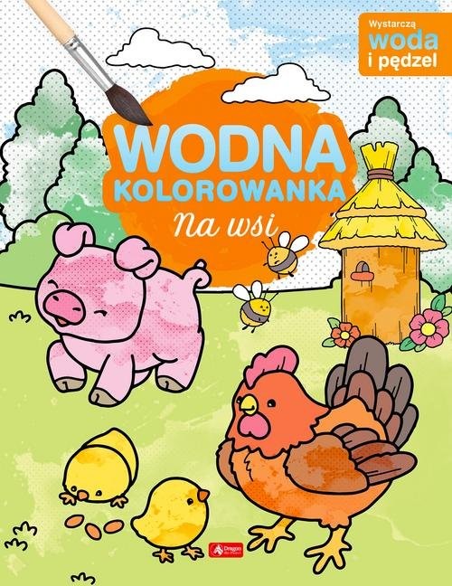 okładka Na wsi Wodna kolorowanka książka