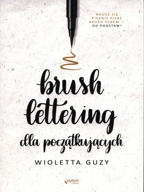 okładka Brush lettering dla początkujących książka | Wioletta Guzy