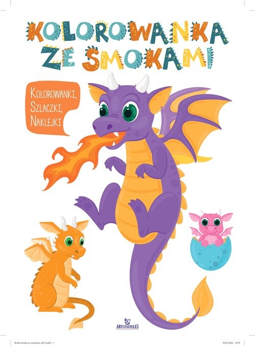 okładka Kolorowanka ze smokami książka
