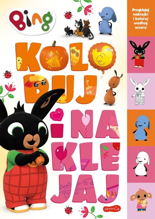 okładka Bing Koloruj i naklejaj 2 książka