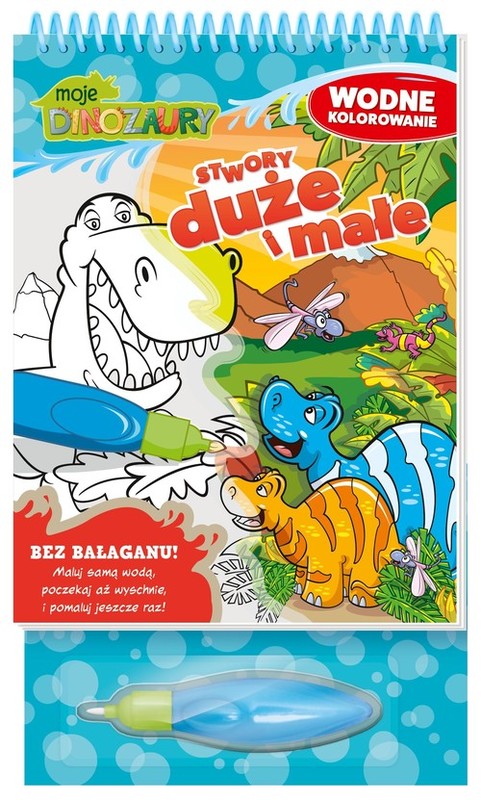 okładka Moje Dinozaury Wodne kolorowanie Stwory duże i małe książka