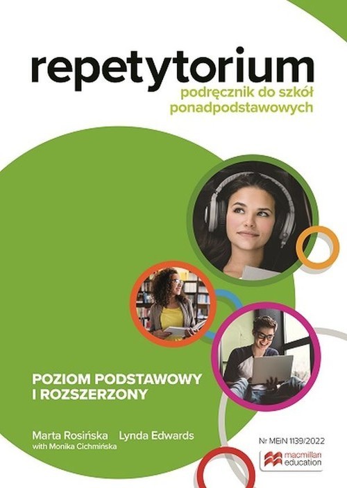 okładka Repetytorium Język angielski Podręcznik + wersja cyfrowa Poziom podstawowy i rozszerzony Szkoła ponadpodstawowa książka | Marta Rosińska, Lynda Edwards, Monika Cichmińska