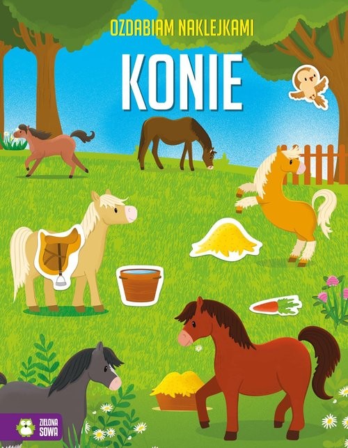 okładka Ozdabiam naklejkami Zachwycające konie książka