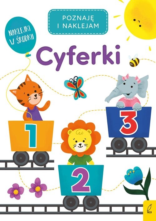 okładka Poznaję i naklejam Cyferki książka